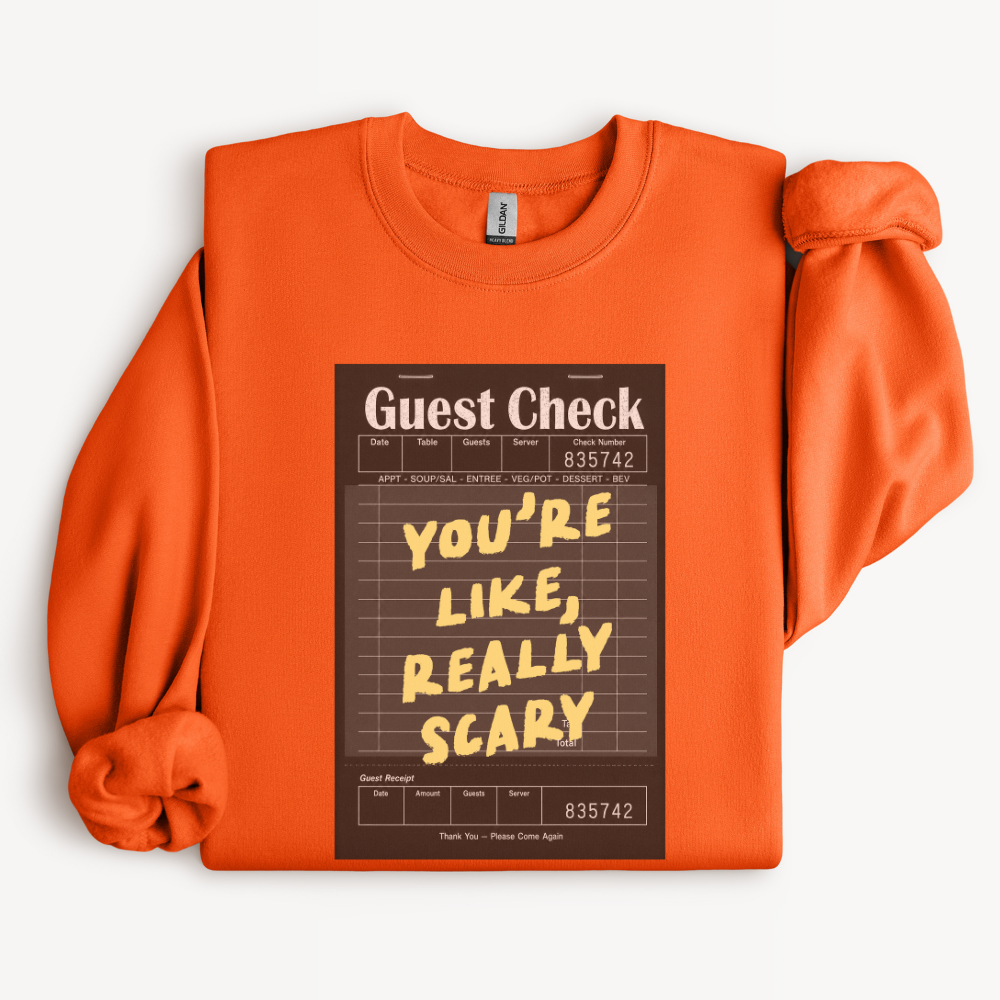 Funny Halloween Sweatshirt, You're Like Really Scary Crewneck, Sarcastic Halloween Shirt, Spooky Season Gift, Halloween Party Top