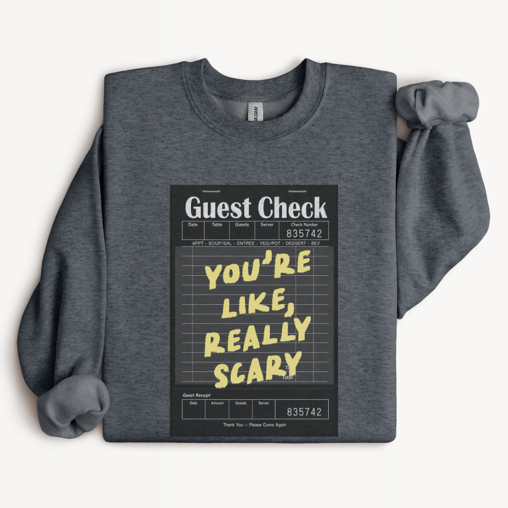 Funny Halloween Sweatshirt, You're Like Really Scary Crewneck, Sarcastic Halloween Shirt, Spooky Season Gift, Halloween Party Top