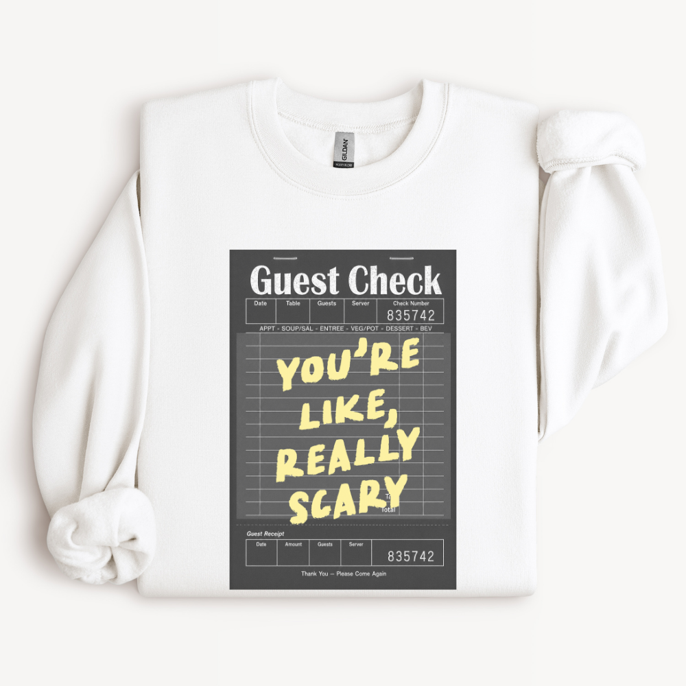 Funny Halloween Sweatshirt, You're Like Really Scary Crewneck, Sarcastic Halloween Shirt, Spooky Season Gift, Halloween Party Top