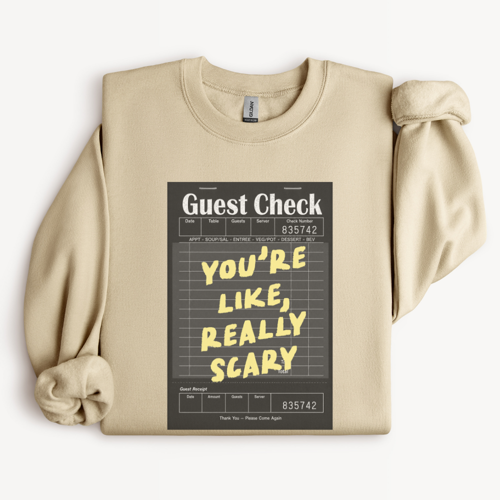 Funny Halloween Sweatshirt, You're Like Really Scary Crewneck, Sarcastic Halloween Shirt, Spooky Season Gift, Halloween Party Top