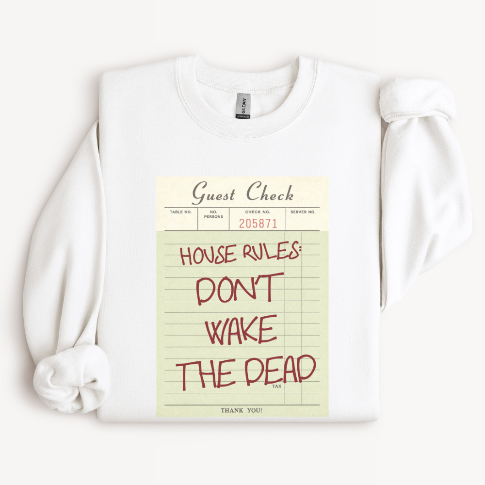 Horror Halloween Sweatshirt, Don't Wake the Dead Crewneck, Creepy Halloween Shirt, Haunted House Sweatshirt, Spooky Season Top