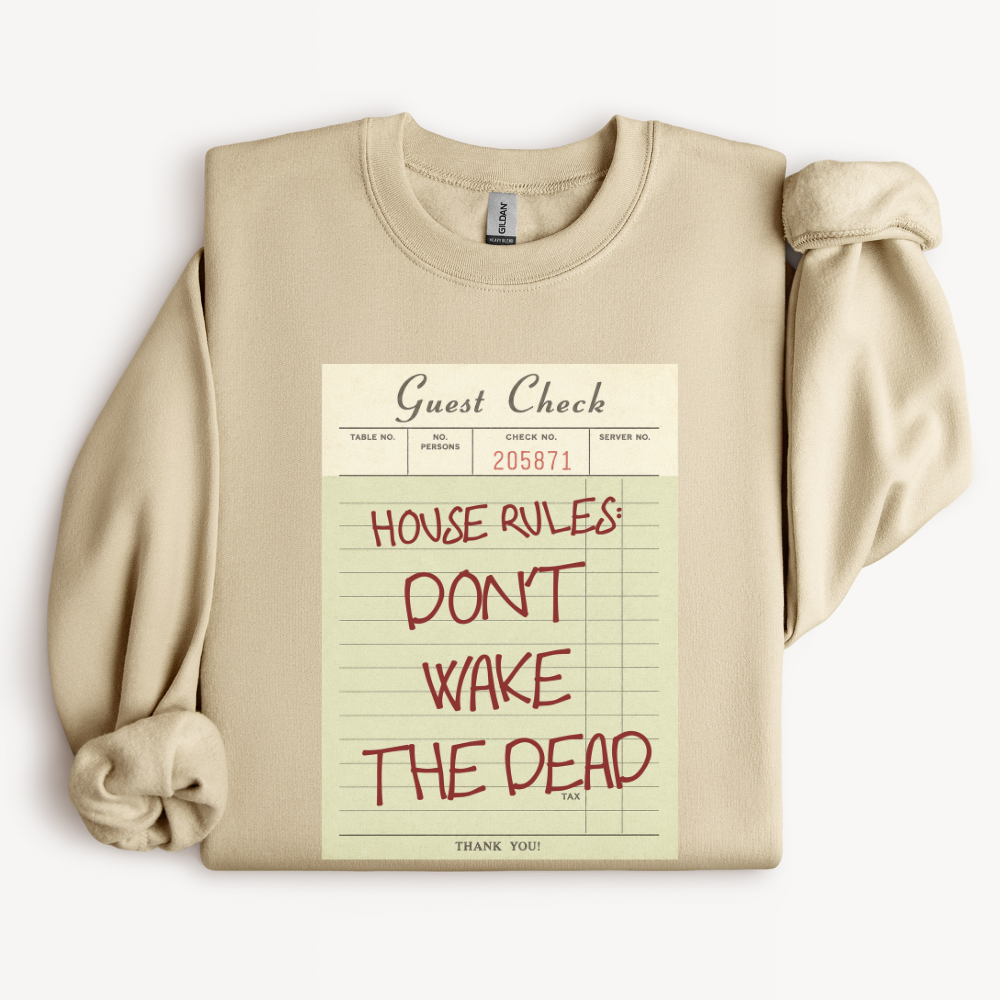 Horror Halloween Sweatshirt, Don't Wake the Dead Crewneck, Creepy Halloween Shirt, Haunted House Sweatshirt, Spooky Season Top