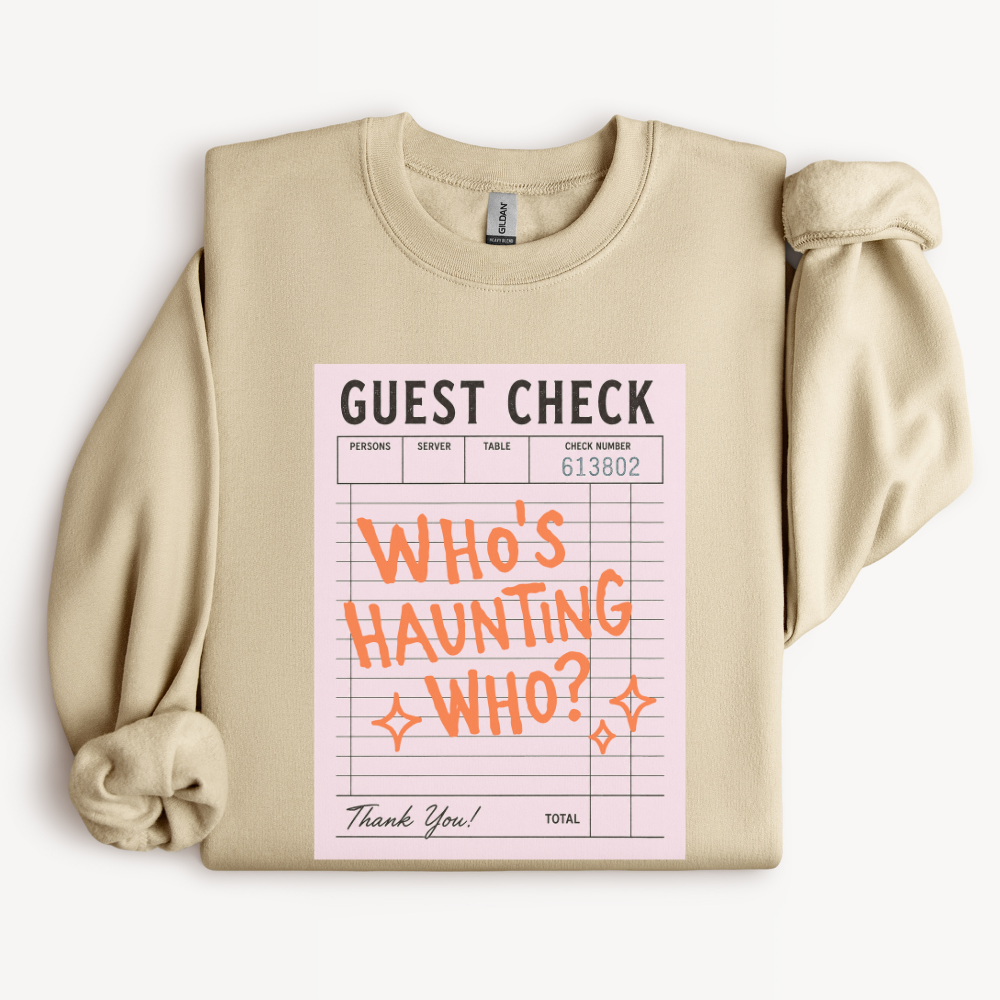 Trendy Halloween Sweatshirt, Who's Haunting Who Crewneck, Cute Spooky Sweatshirt, Ghost Halloween Outfit, Retro Halloween Shirt