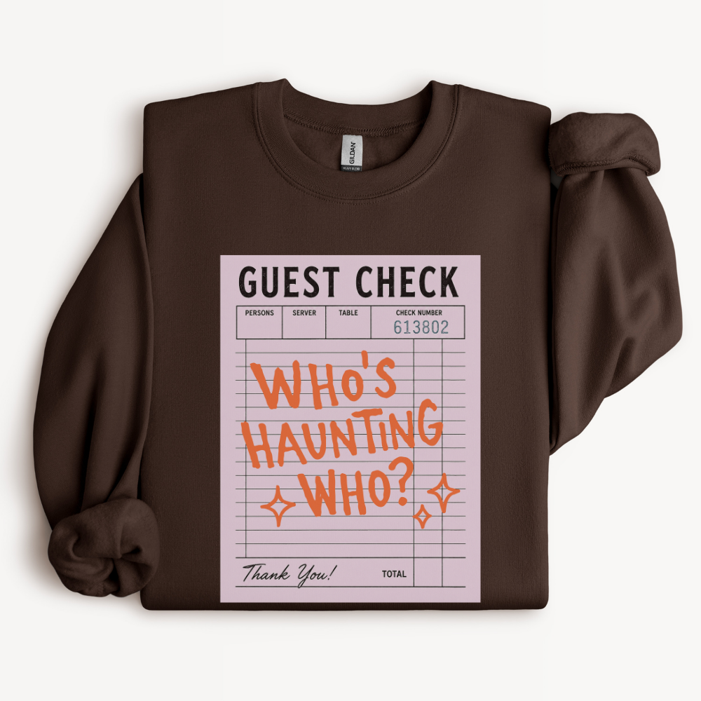 Trendy Halloween Sweatshirt, Who's Haunting Who Crewneck, Cute Spooky Sweatshirt, Ghost Halloween Outfit, Retro Halloween Shirt