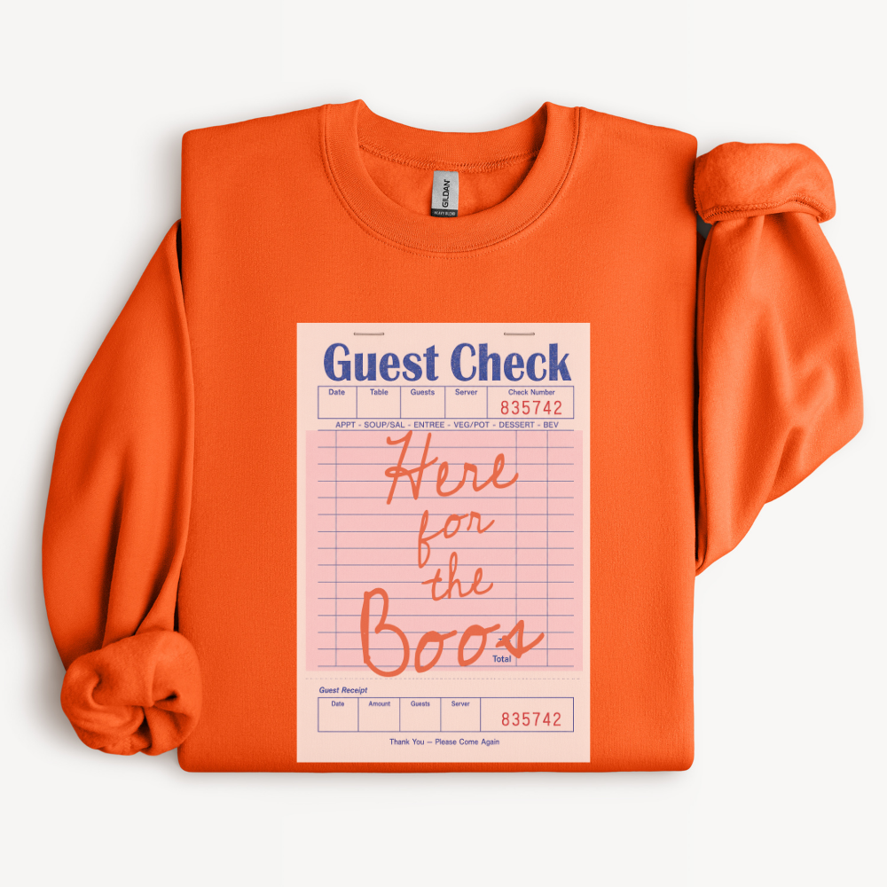 Cute Ghost Halloween Sweatshirt, Here for the Boos Crewneck, Funny Spooky Season Shirt, Halloween Pun Sweatshirt, Ghost Lover Gift