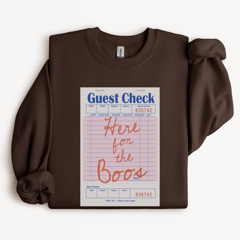 Cute Ghost Halloween Sweatshirt, Here for the Boos Crewneck, Funny Spooky Season Shirt, Halloween Pun Sweatshirt, Ghost Lover Gift