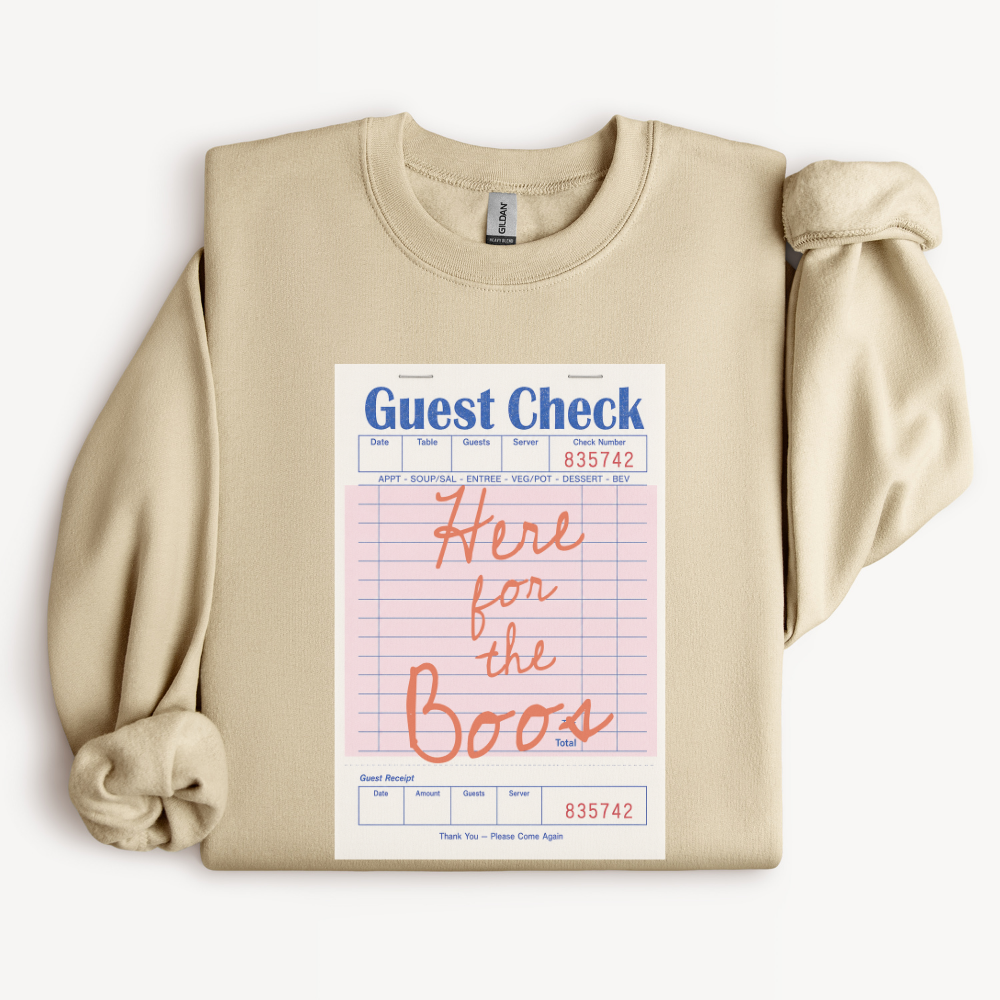 Cute Ghost Halloween Sweatshirt, Here for the Boos Crewneck, Funny Spooky Season Shirt, Halloween Pun Sweatshirt, Ghost Lover Gift