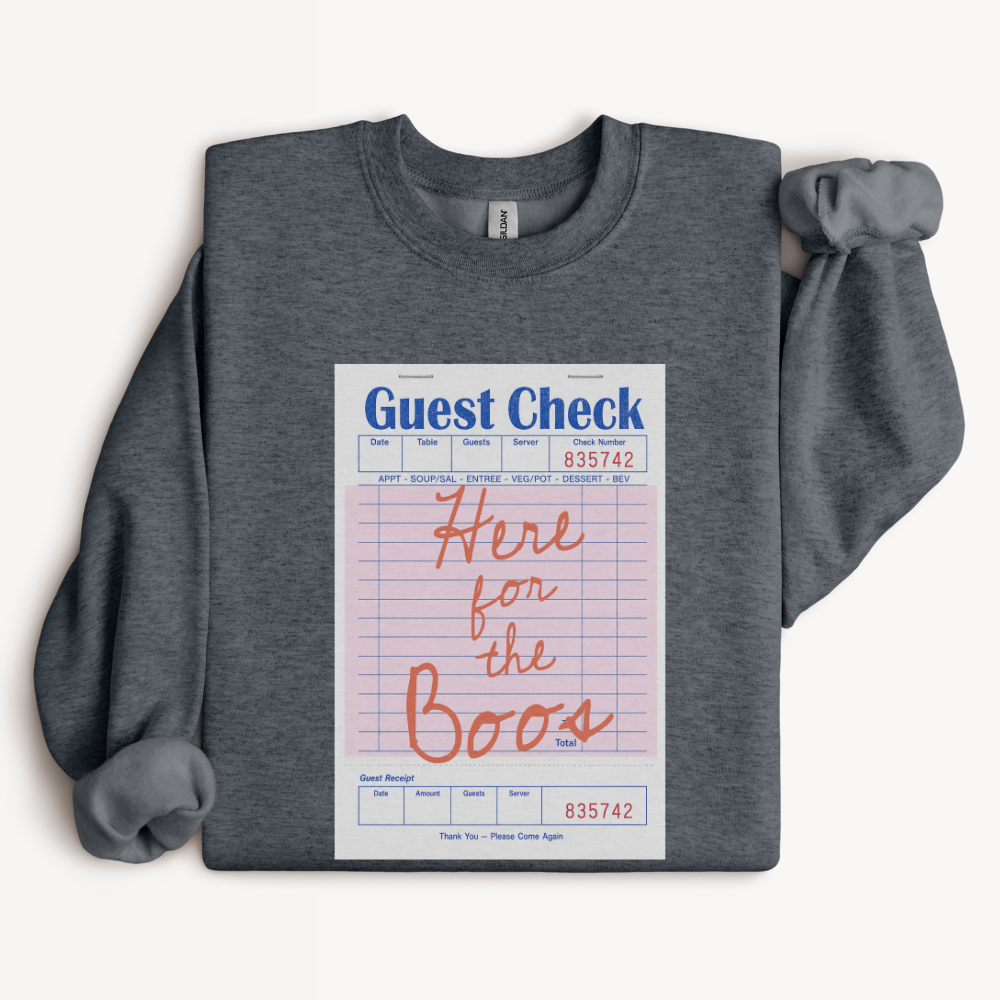 Cute Ghost Halloween Sweatshirt, Here for the Boos Crewneck, Funny Spooky Season Shirt, Halloween Pun Sweatshirt, Ghost Lover Gift