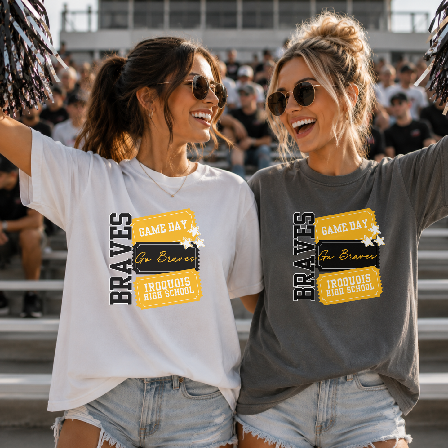 Personalized School Spirit Shirt, Custom Mascot Game Day Tee, Personalized High School Spirit Wear, Football Basketball Cheer Fan Shirt