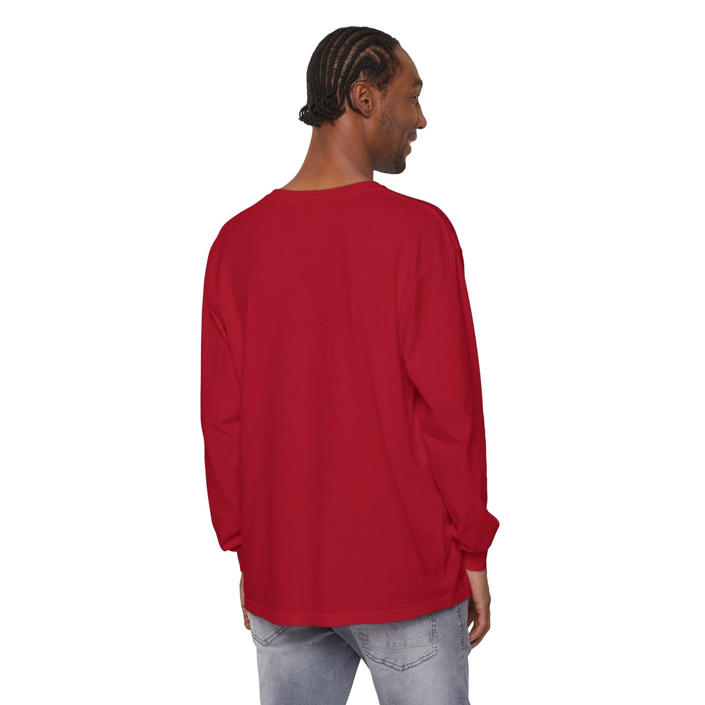 Long Sleeve Tee — Vintage American Flag Graphic