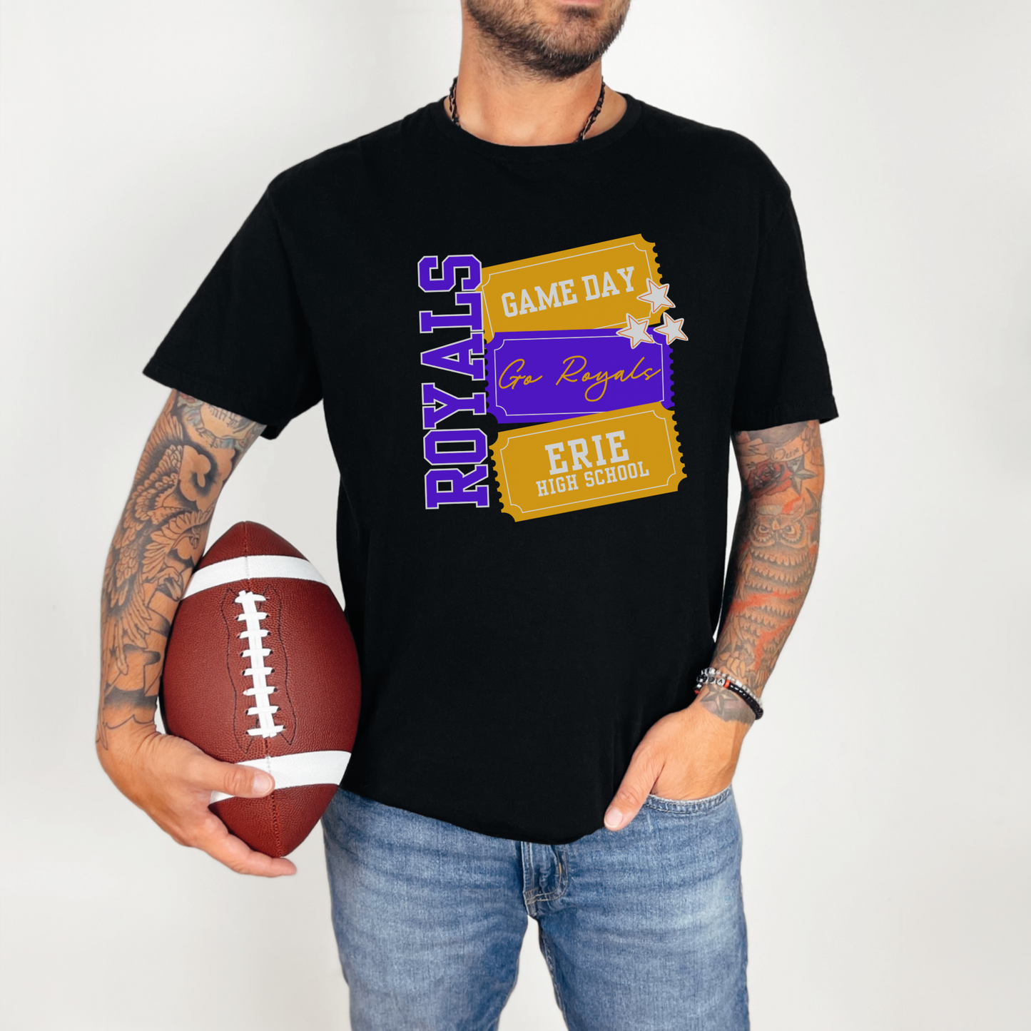 Personalized School Spirit Shirt, Custom Mascot Game Day Tee, Personalized High School Spirit Wear, Football Basketball Cheer Fan Shirt