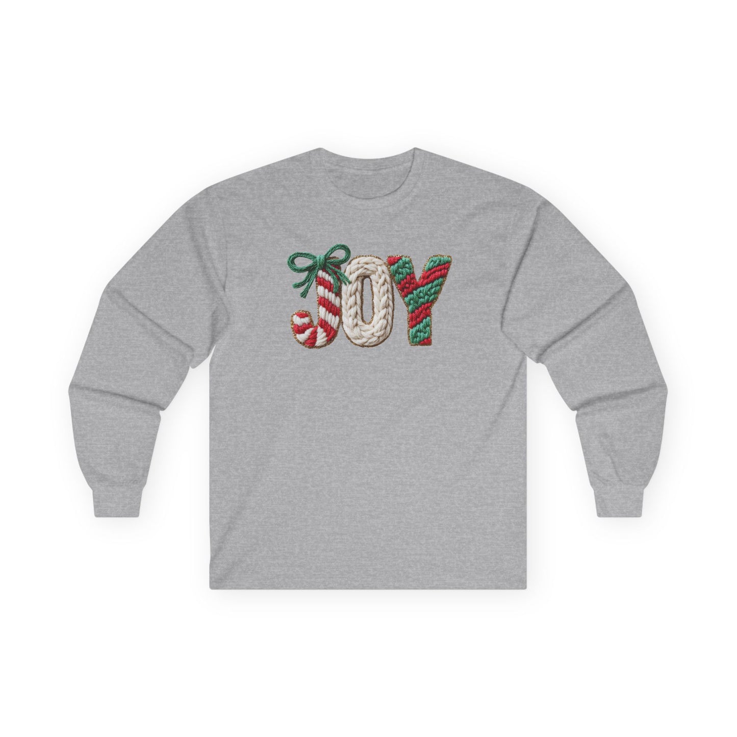 Joyful Holiday Long Sleeve Tee, Christmas Gift Idea, Winter Fashion, Unisex T-Shirt, Cozy Layering Shirt, Seasonal Apparel (Show Special)