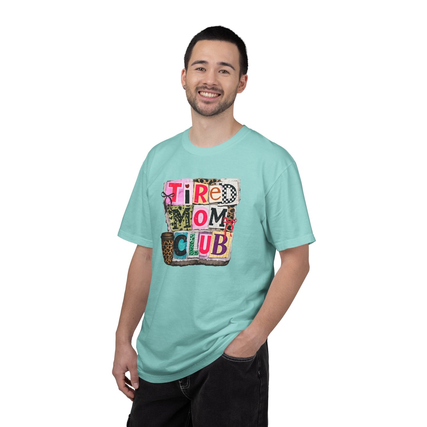 Cool Mom Club Shirt, Trendy Mom Graphic Tee, Leopard Coffee Mom Shirt, Coquette Bow Mama Tee, Aesthetic Collage Mom Gift, Comfort Colors 1717