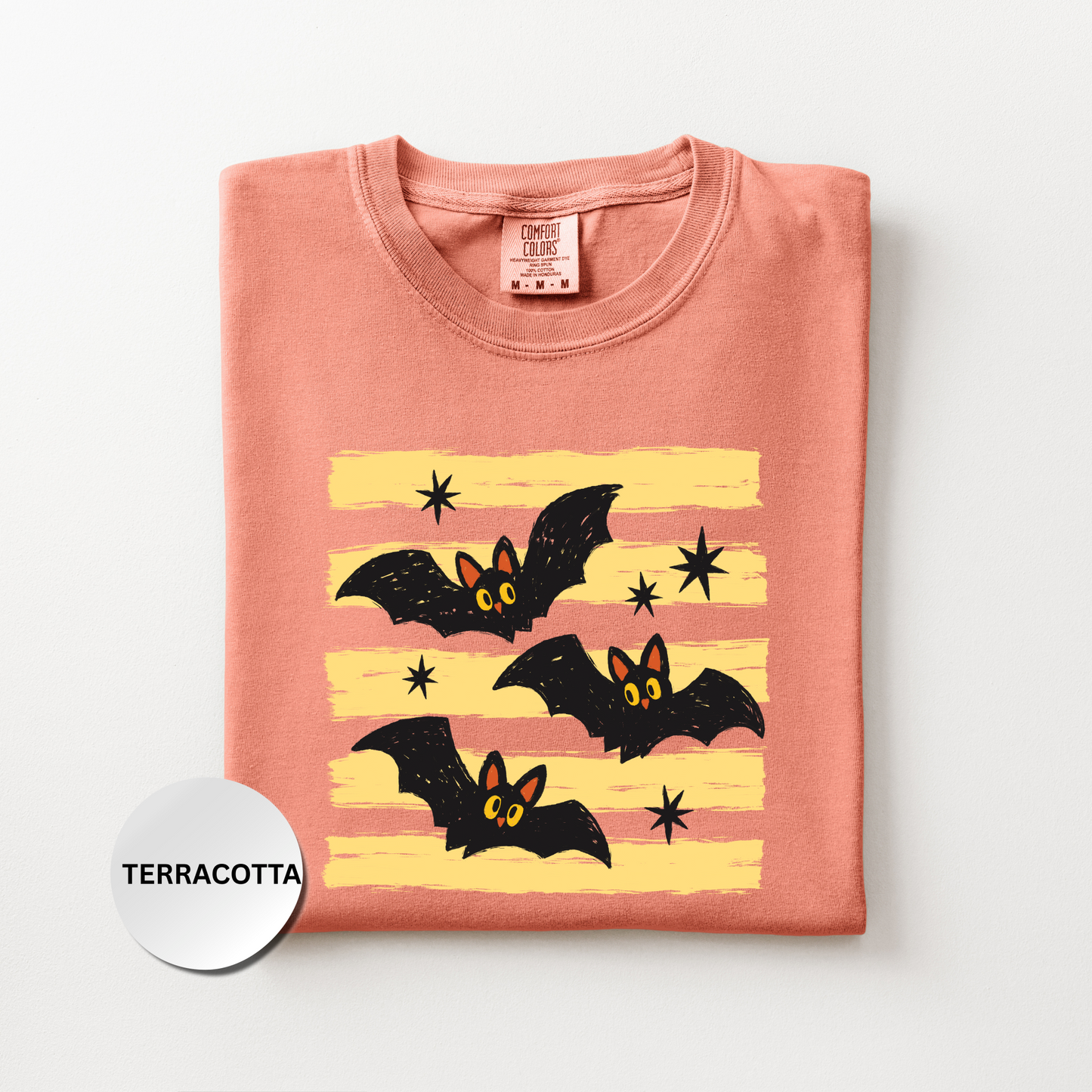 Bat Shirt, Cute Halloween Comfort Colors Shirt, Retro Spooky Season Tee, Halloween Bat Graphic Shirt, Fall Halloween Gift