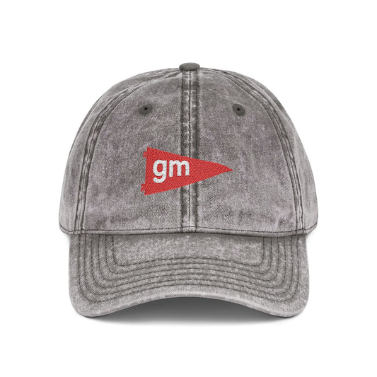 GM Hat, General McLane Hat, Lancers School Hat, GM Embroidered Hat, Erie PA Spirit Wear, Vintage Dad Cap, Distressed Baseball Hat, Local School Hat