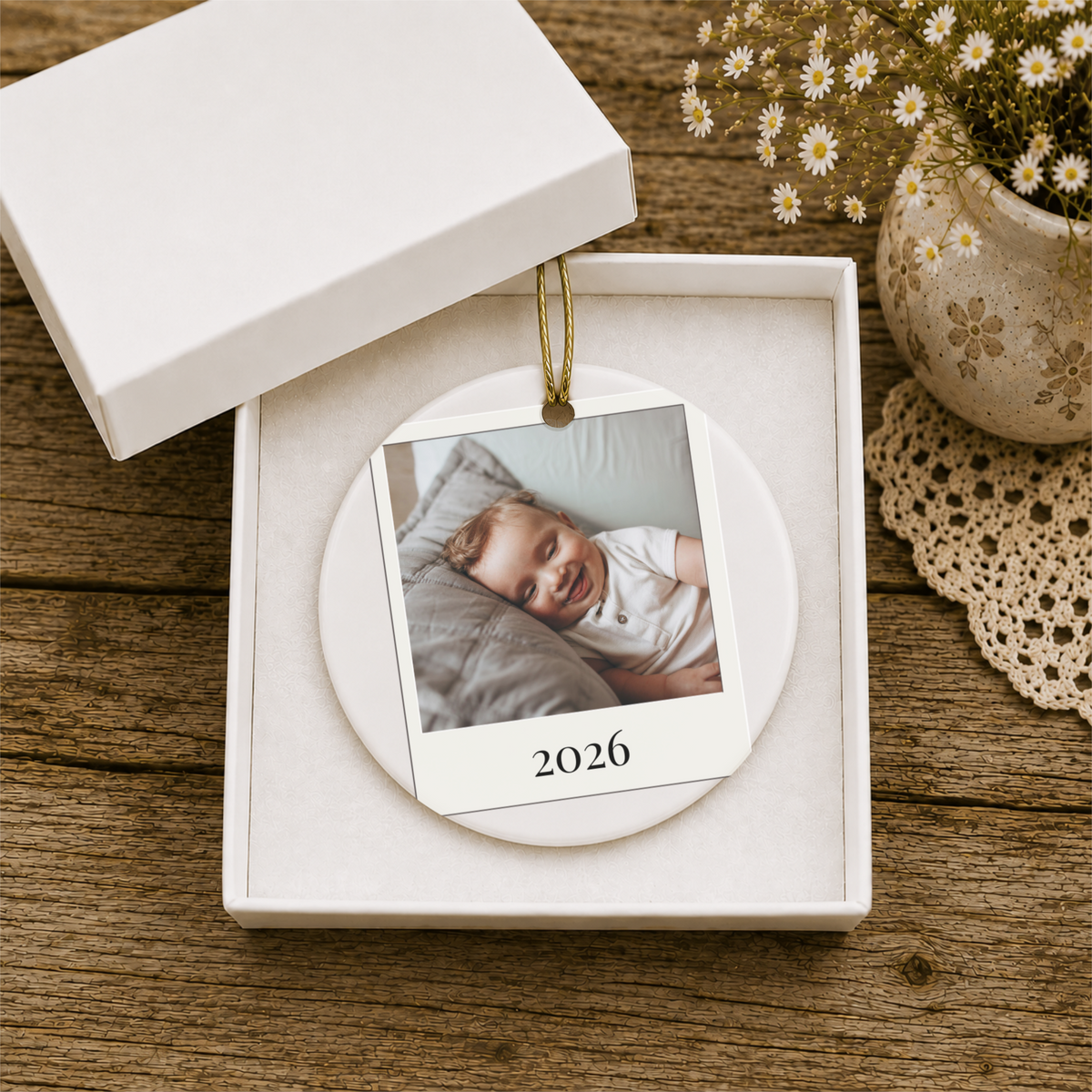 Personalized Any Photo Christmas Ornament 2026
