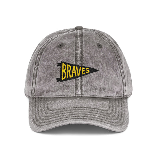 Iroquois Braves Hat, Braves Embroidered Hat, Erie PA Spirit Wear, Vintage Dad Hat, Local School Hat, Braves Baseball Cap, Distressed Braves Hat