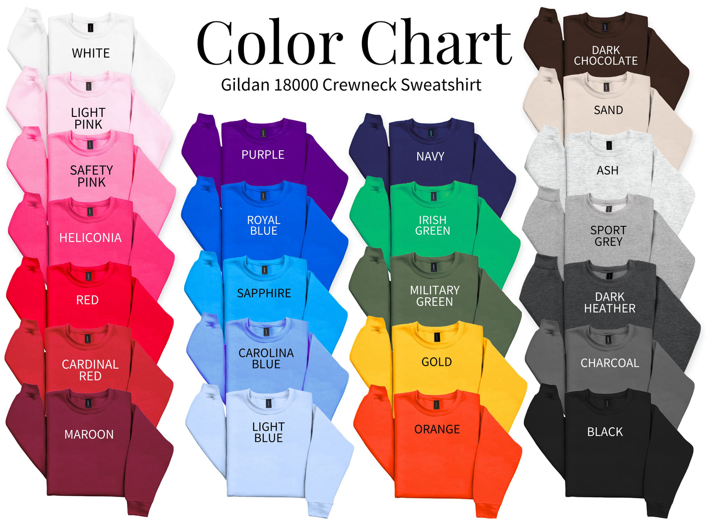 Custom Varsity Back Letter Sweatshirt, Personalized Gildan 18000 Crewneck, School Spirit Sweatshirt, Custom Team Crewneck