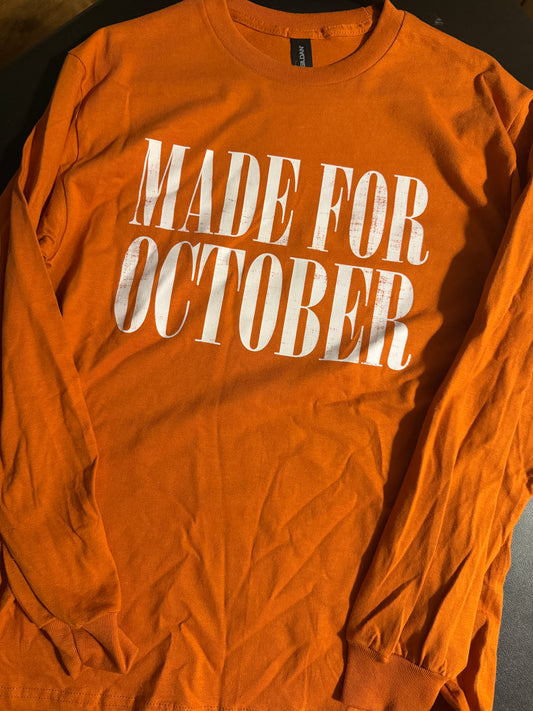 Fall Long Sleeve Shirt, Retro October Halloween Tee, Cozy Pumpkin Season Graphic Shirt