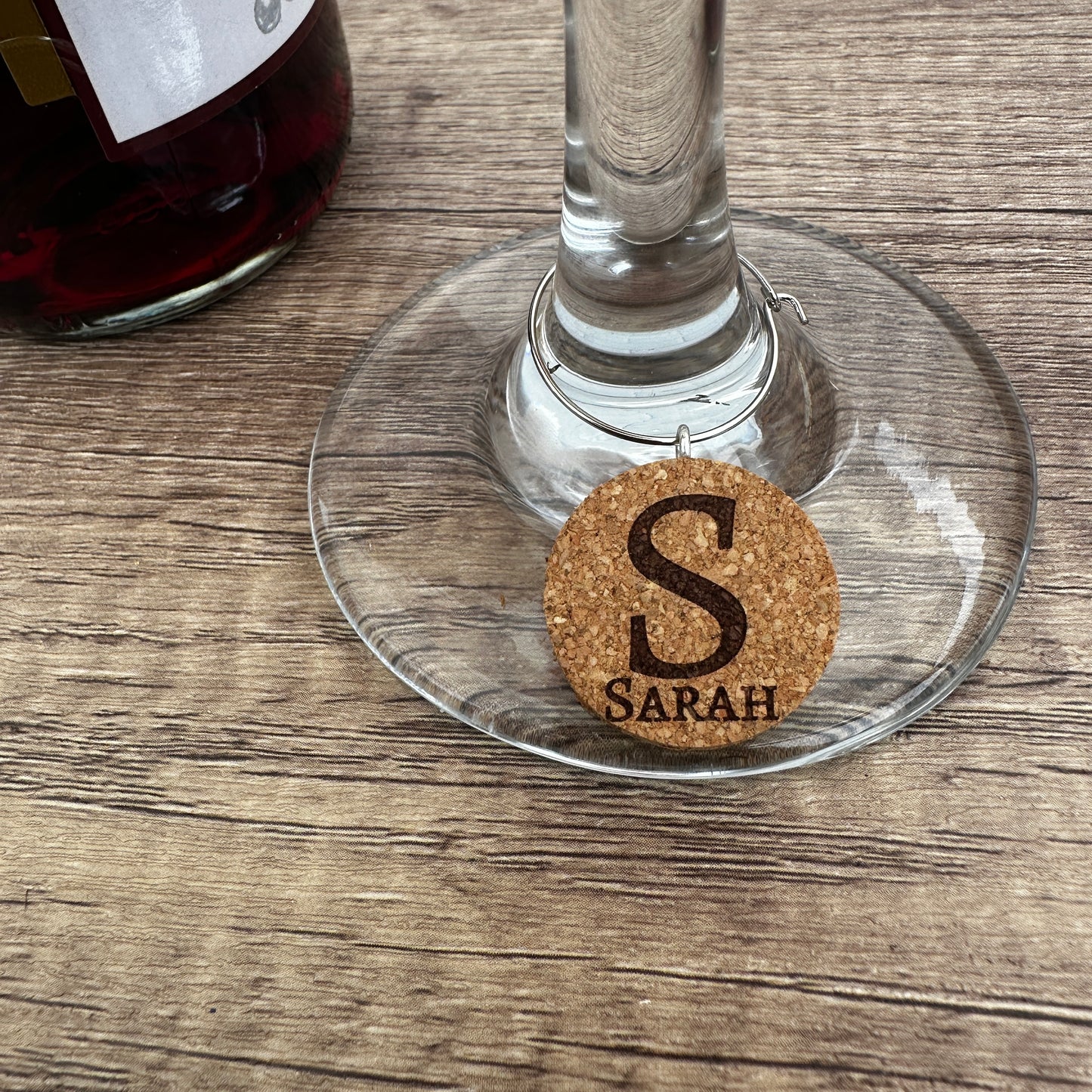 Personalized Wine Corks (Bottle Stoppers) and Wine Charms