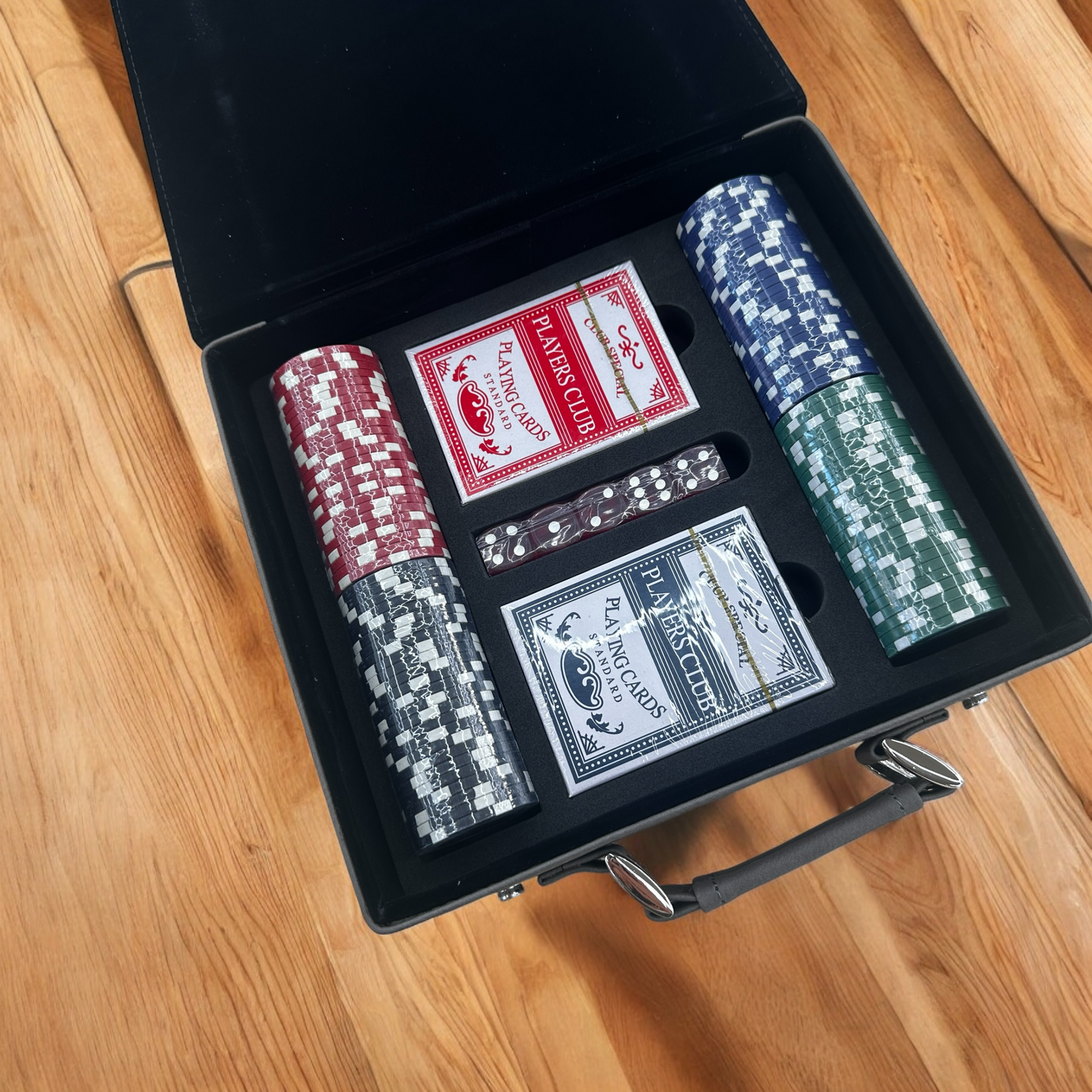 Custom Engraved Poker Set