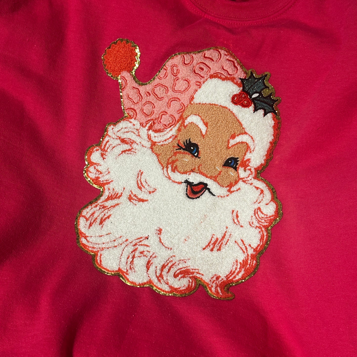 Pink Santa Sweatshirt