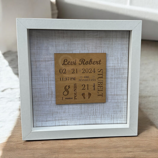 Baby Announcement Shadow Box