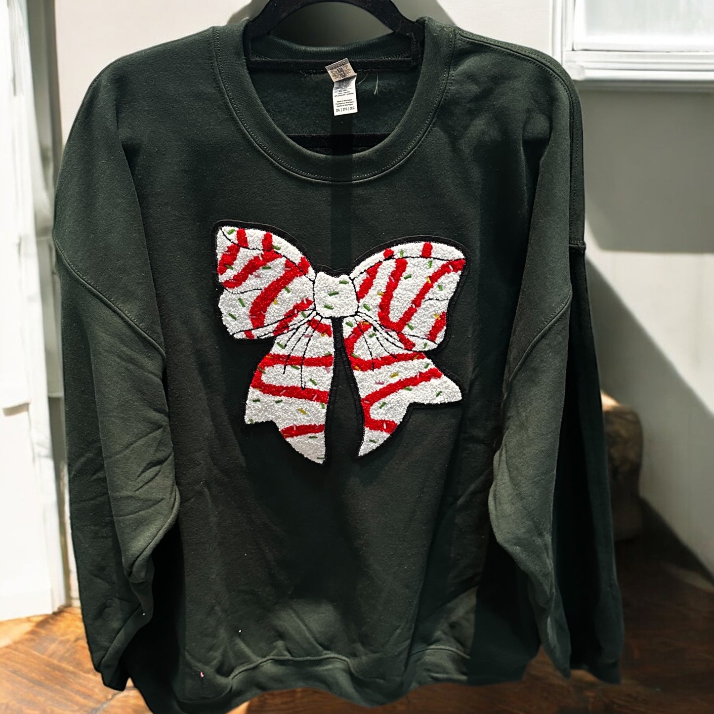 Snack Cake Bow Sweatshirt