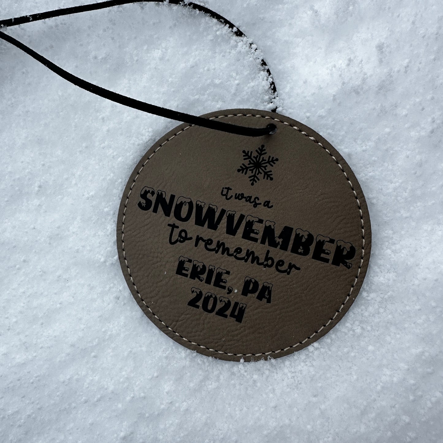 Erie Snowstorm Ornaments