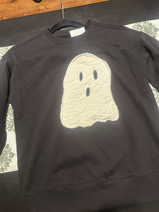 Ghost Quilted Sweatshirt, Youth Large