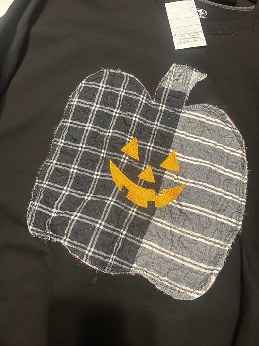 Jack-O-Lantern Embroidered Sweatshirt, 2XL
