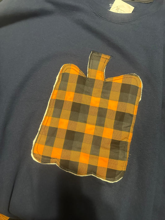 Pumpkin Sweatshirt, Blue, 4XL