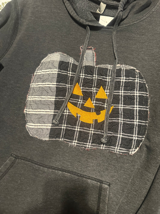 Jack-O-Lantern Embroidered Hoodie, XL