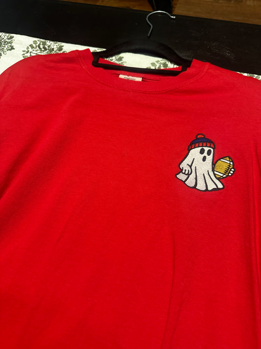 Embroidered, Buffalo Football Ghost, Comfort Colors, Large