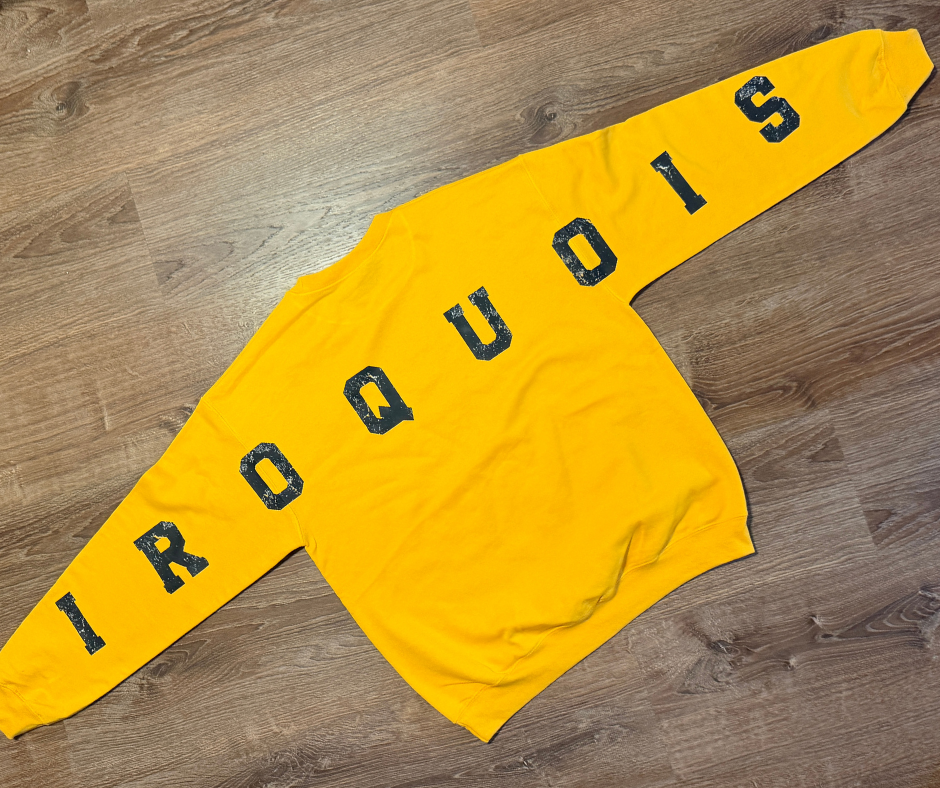 Custom Varsity Back Letter Sweatshirt, Personalized Gildan 18000 Crewneck, School Spirit Sweatshirt, Custom Team Crewneck