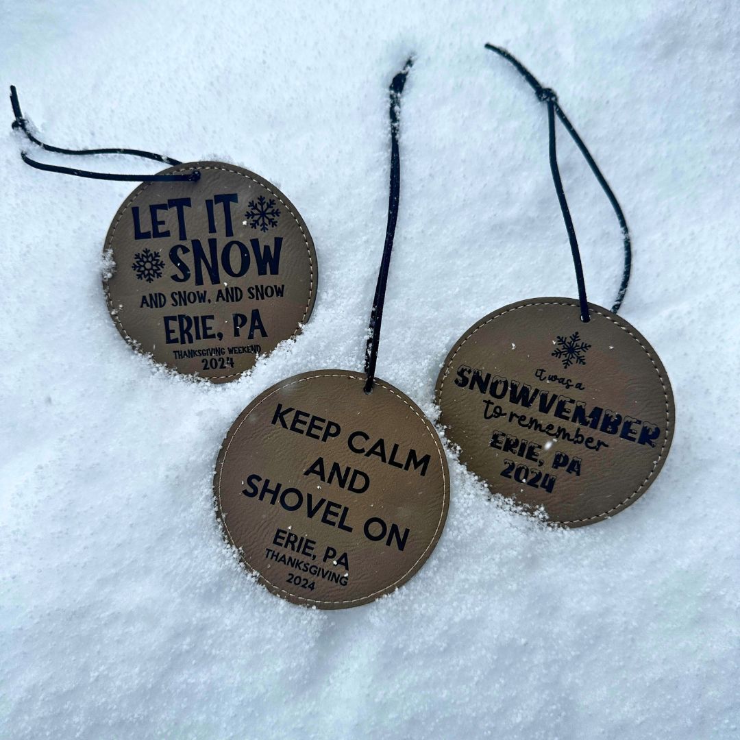 Erie Snowstorm Ornaments