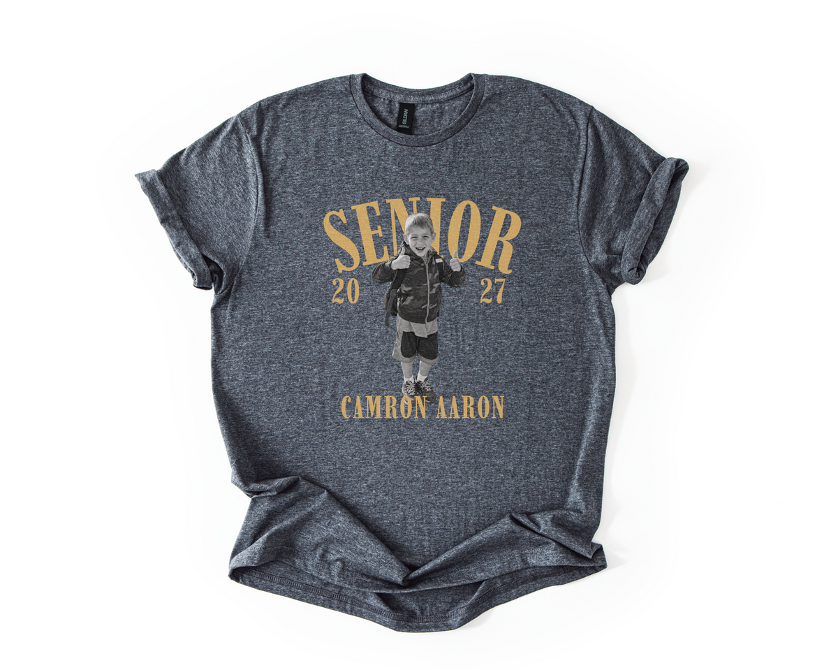 Custom Photo Senior 2027 Shirt | Personalized Class of 2027 Senior Tee