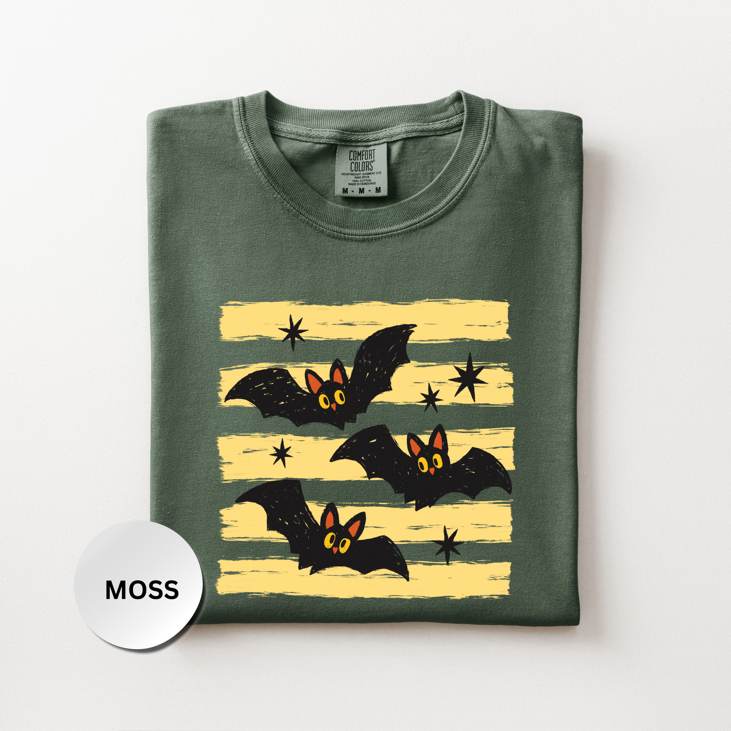 Bat Shirt, Cute Halloween Comfort Colors Shirt, Retro Spooky Season Tee, Halloween Bat Graphic Shirt, Fall Halloween Gift