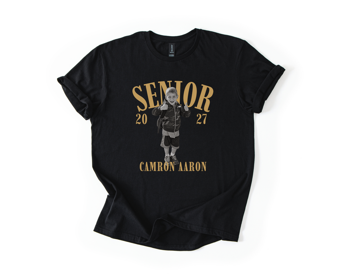 Custom Photo Senior 2027 Shirt | Personalized Class of 2027 Senior Tee