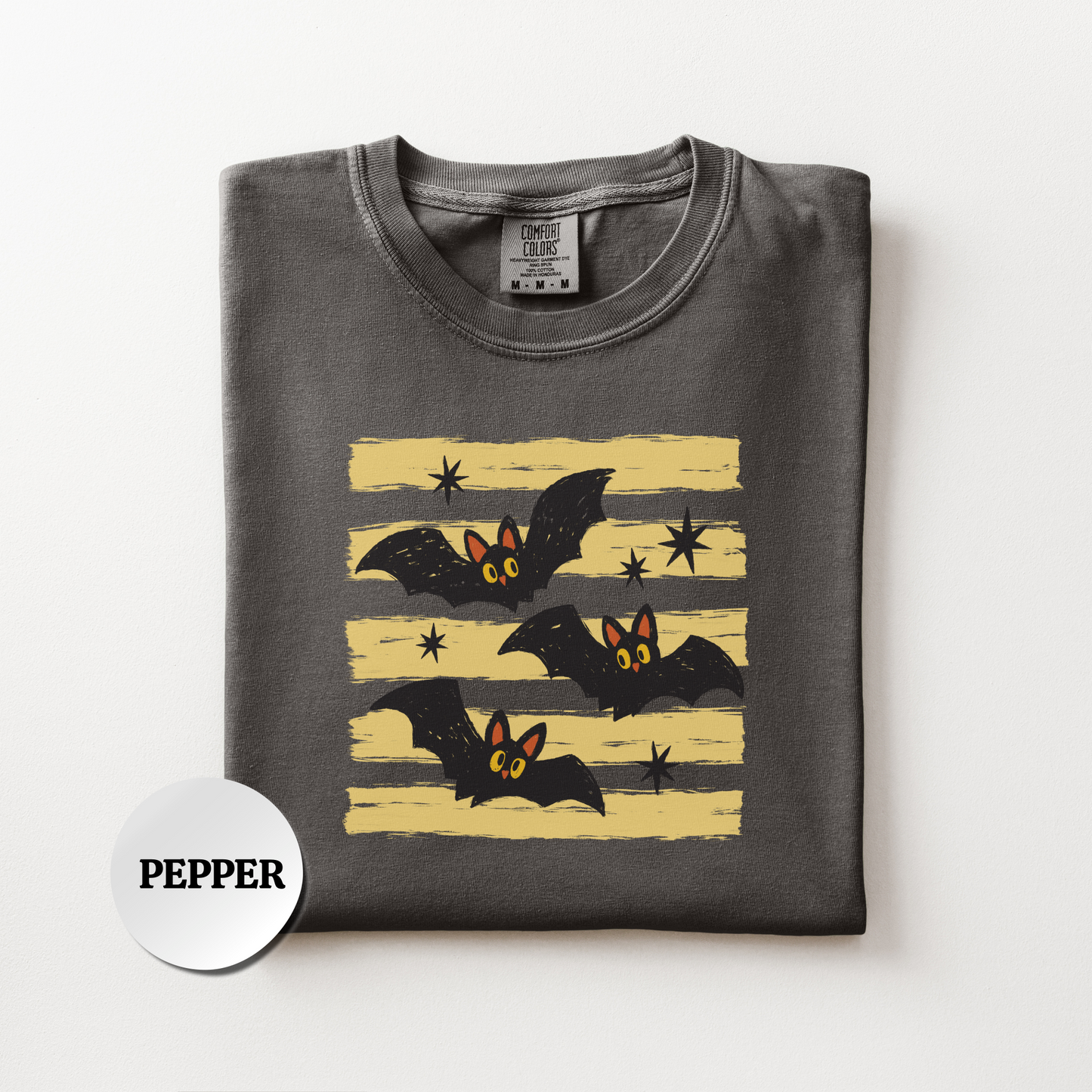 Bat Shirt, Cute Halloween Comfort Colors Shirt, Retro Spooky Season Tee, Halloween Bat Graphic Shirt, Fall Halloween Gift