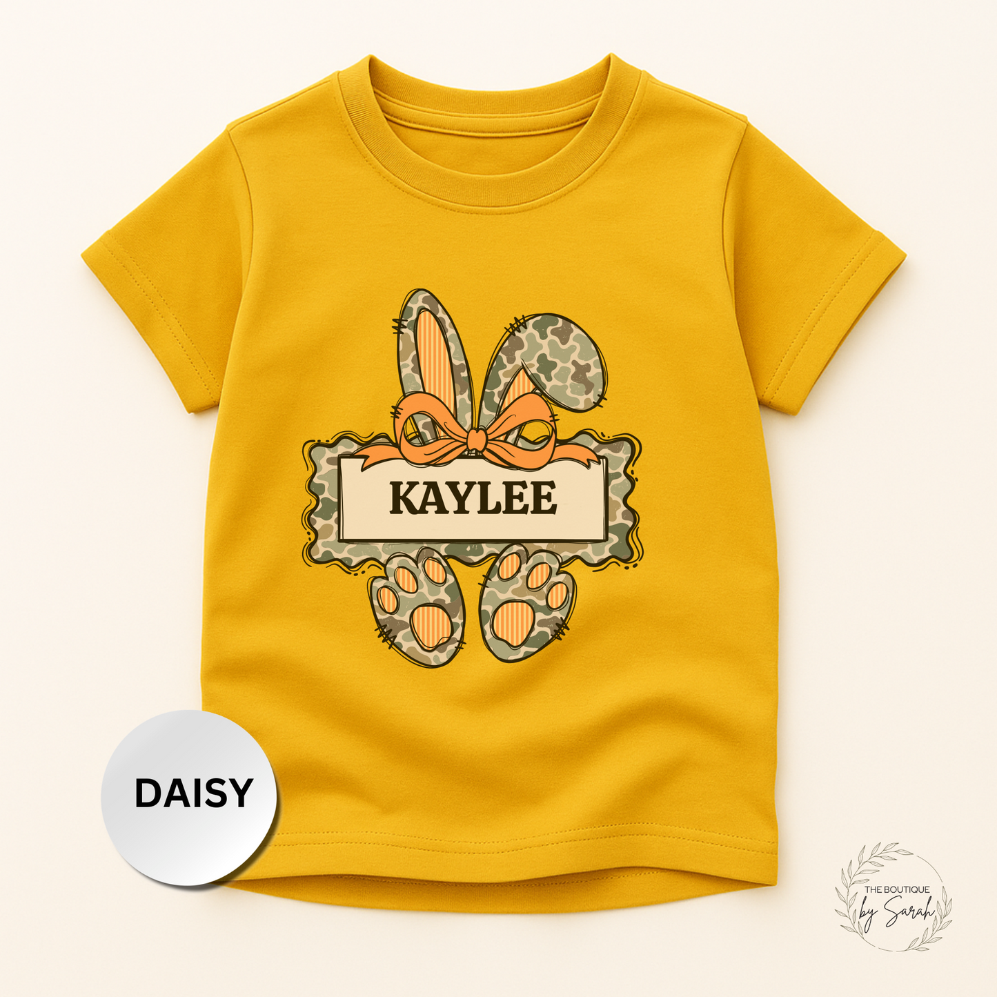 Personalized Kids Easter Shirt, Custom Name Camo Bunny Tee, Egg Hunter Youth Shirt, Hunting Family Easter Outfit for Boys or Girls