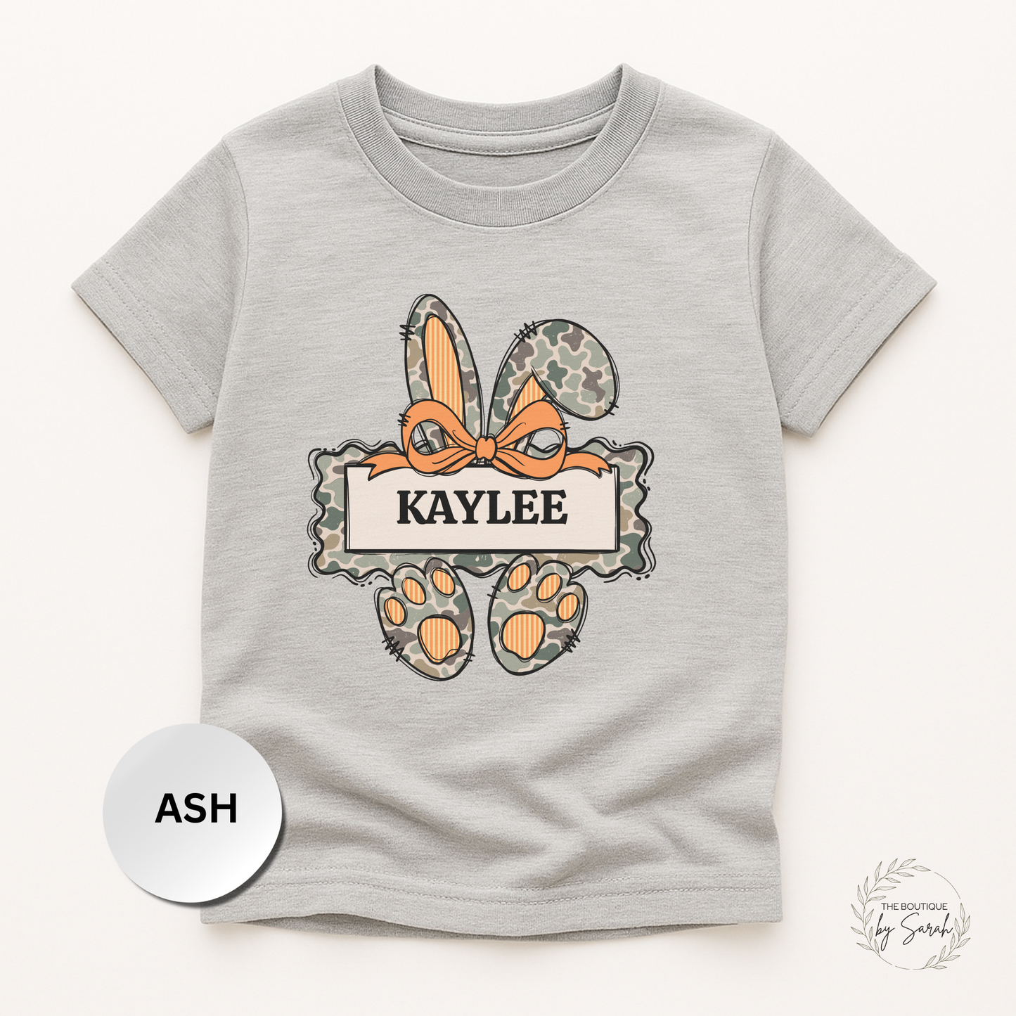 Personalized Kids Easter Shirt, Custom Name Camo Bunny Tee, Egg Hunter Youth Shirt, Hunting Family Easter Outfit for Boys or Girls