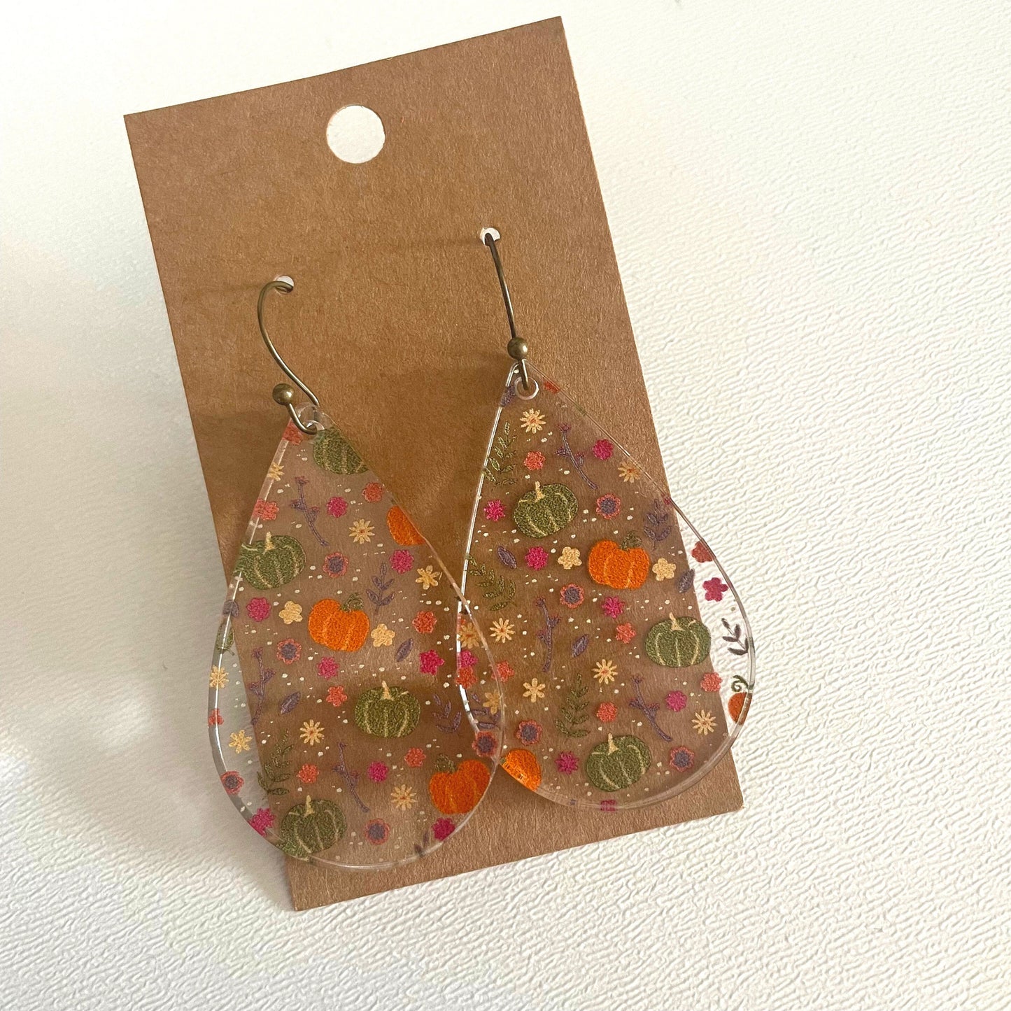 Fall Earrings, Cozy Fall Vibes, Pumpkin Jewelry, Thanksgiving Earrings, Autumn Leaves and Pumpkins Please, Harvest Season, Gift for Her