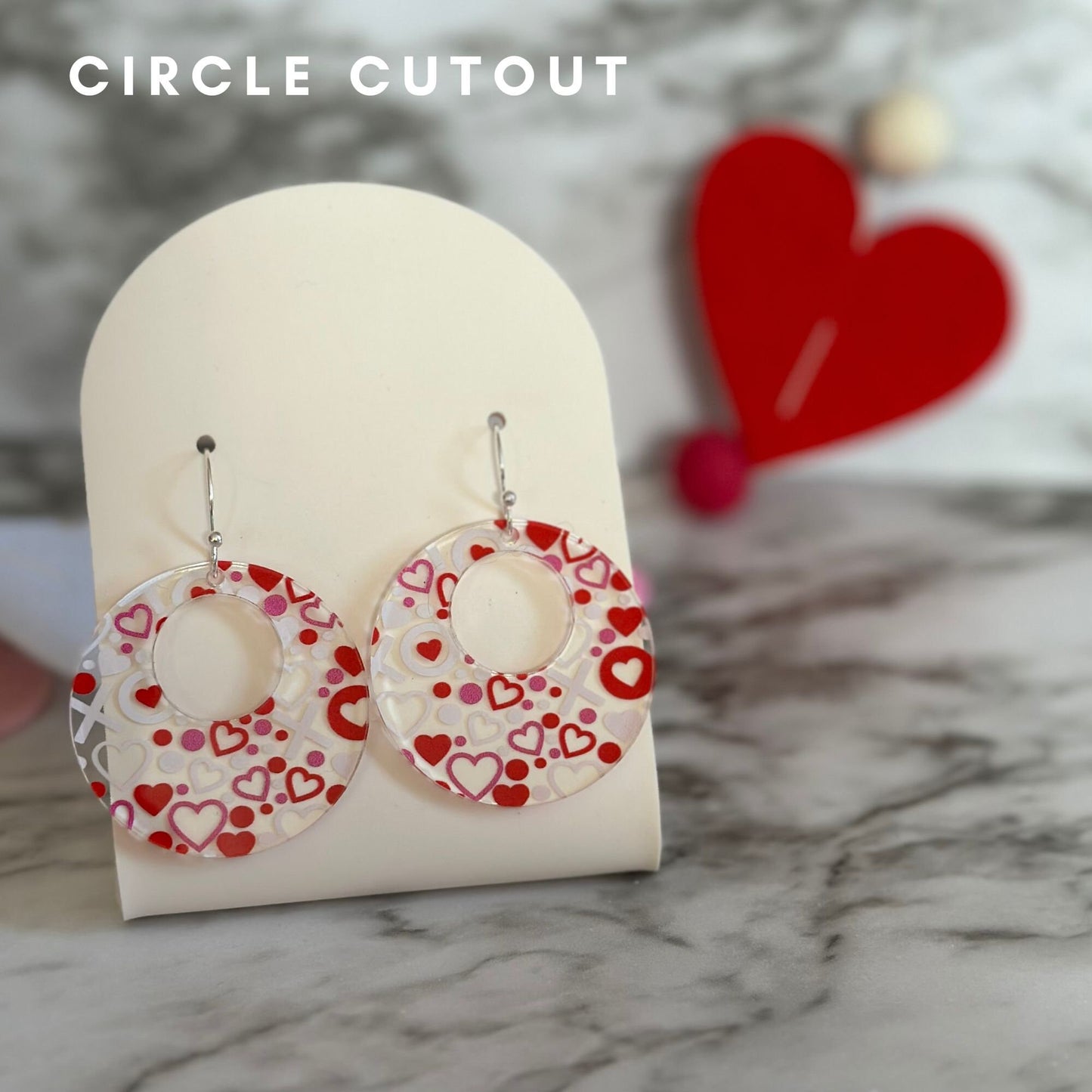 Valentine's Earrings, Valentine's Day Dangle Earrings, XOXO Earrings, Valentine's Day Gift, Dangle Earrings, VDay Gift, Teacher Earrings