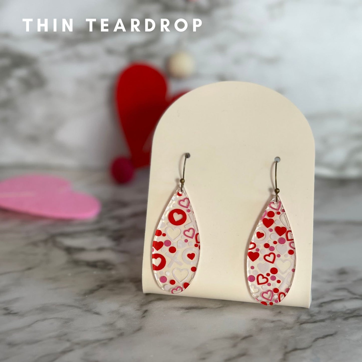 Valentine's Earrings, Valentine's Day Dangle Earrings, XOXO Earrings, Valentine's Day Gift, Dangle Earrings, VDay Gift, Teacher Earrings