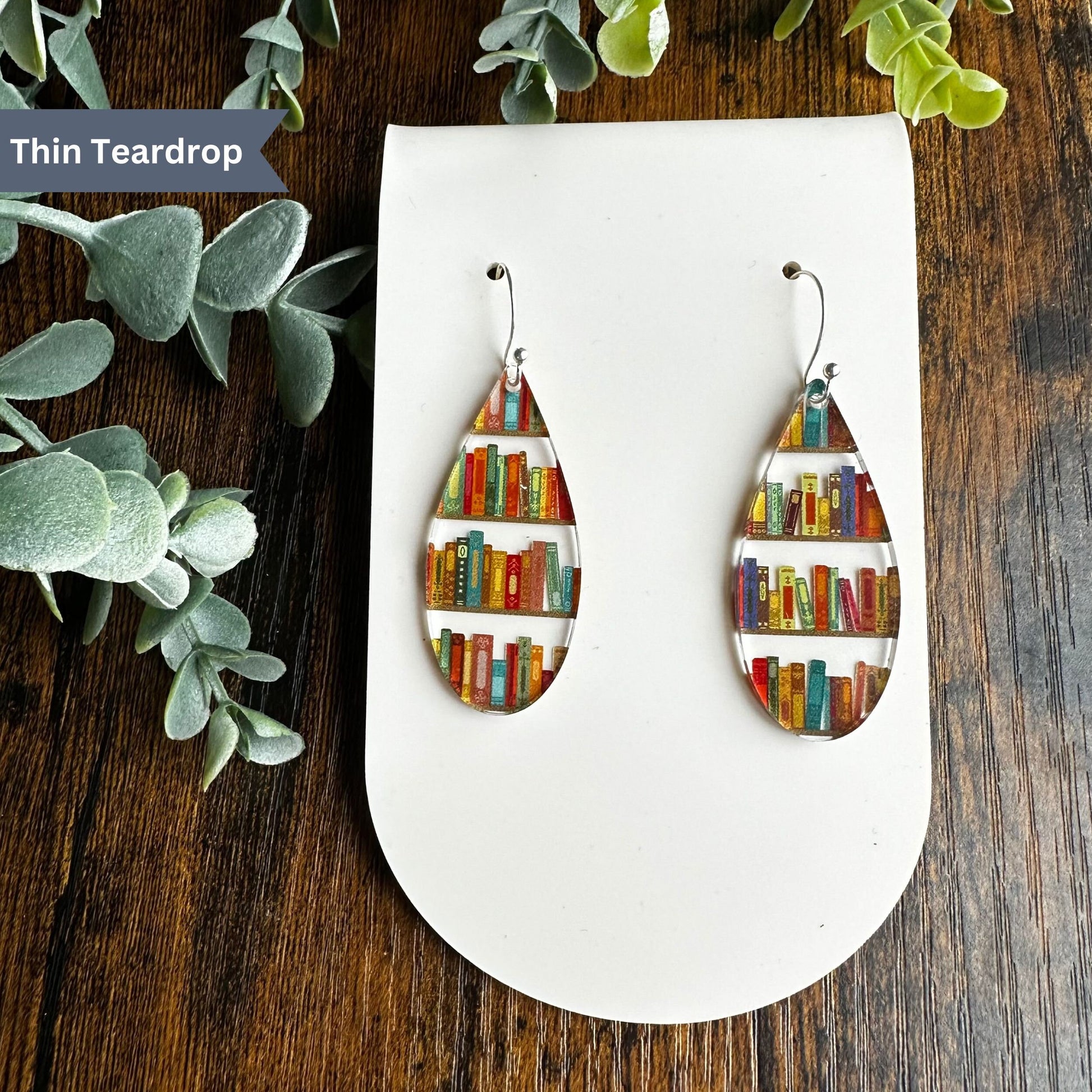 Book Earrings, Book Earrings Dangle, Book Nerd, Book Lover, Librarian Gift, English Teacher Gift, Reading Earrings, Reader Gift