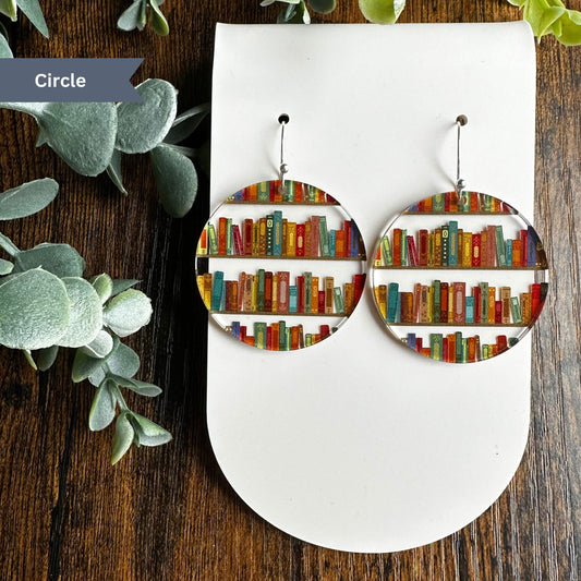 Book Earrings, Book Earrings Dangle, Book Nerd, Book Lover, Librarian Gift, English Teacher Gift, Reading Earrings, Reader Gift