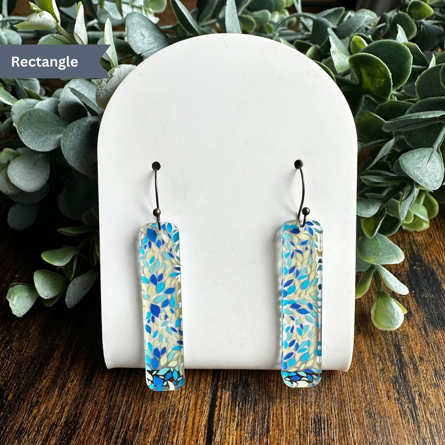 Beach Earrings, Summer Earrings, Summer Confetti, Peacock Earrings, Blue Summer Earrings, Vacation Earrings, Party Earrings