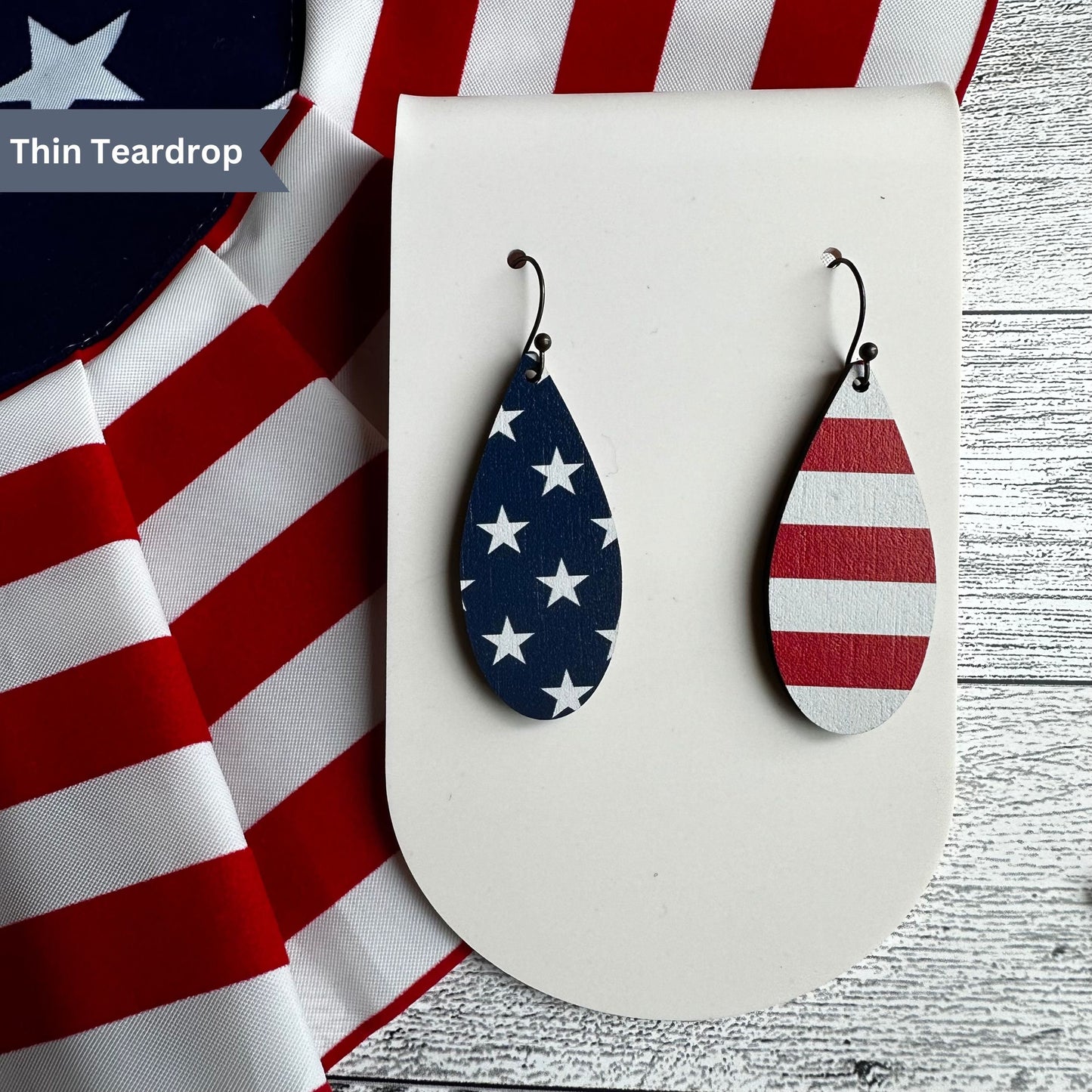 4th of July Earrings, Fourth of July Earrings, American Flag, Stars and Stripes, Freedom, Independence Day, Red White and Blue, Patriotic