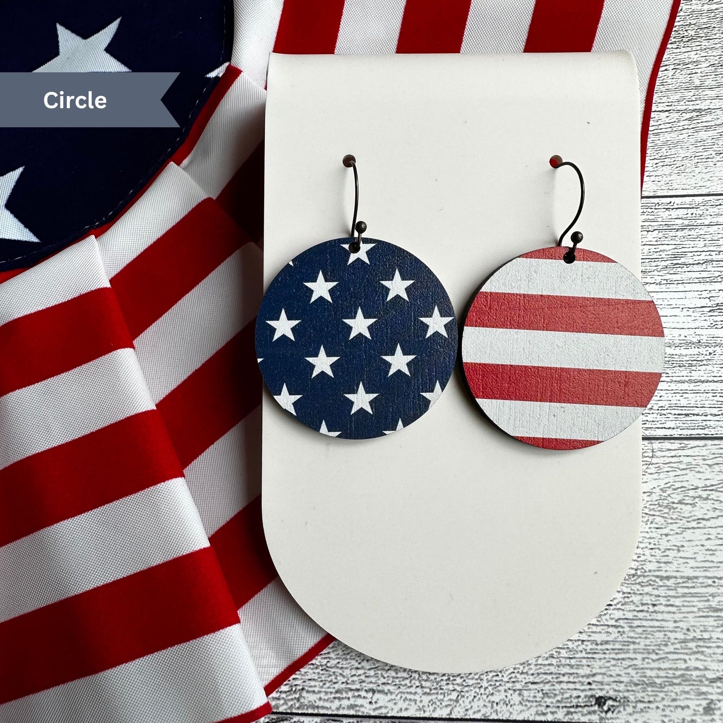 4th of July Earrings, Fourth of July Earrings, American Flag, Stars and Stripes, Freedom, Independence Day, Red White and Blue, Patriotic